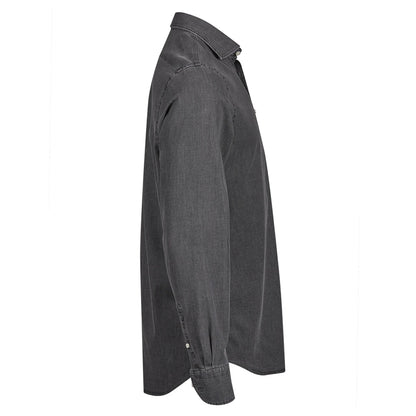 Black Denim - Lifestyle - Tee Jays Mens Denim Long-Sleeved Shirt