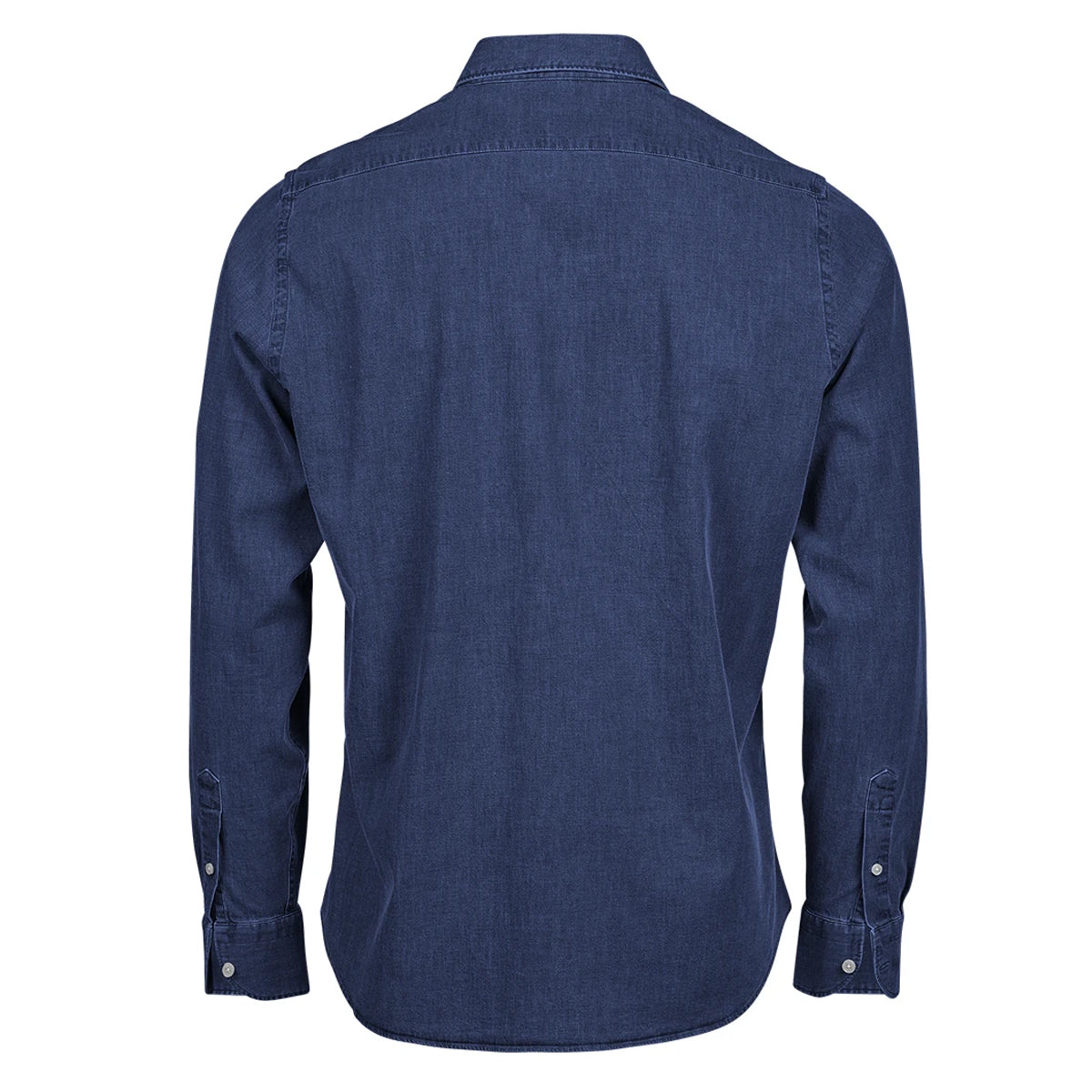 Blue Denim - Back - Tee Jays Mens Denim Long-Sleeved Shirt