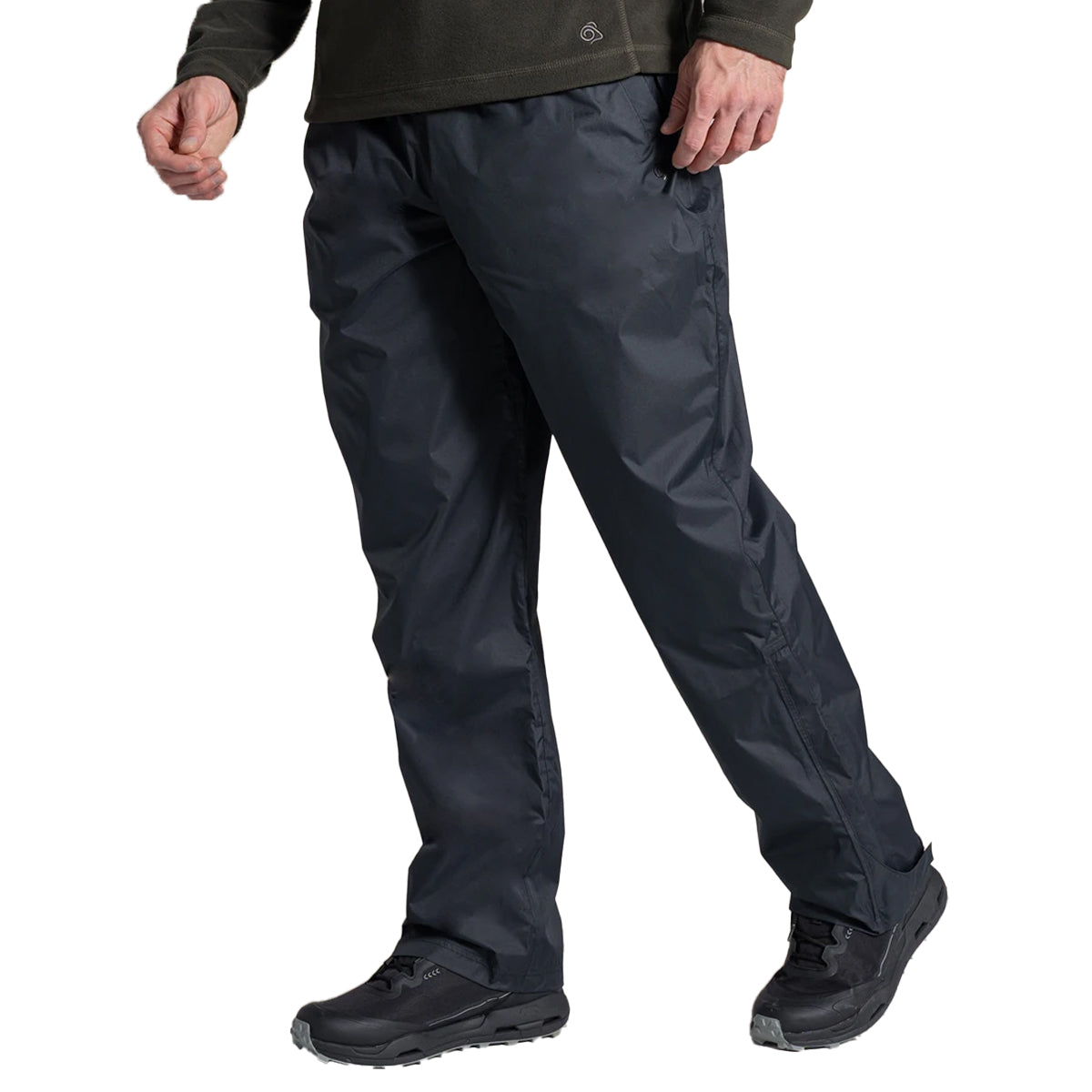 Black - Side - Craghoppers Expert Mens II Packable Over Trousers