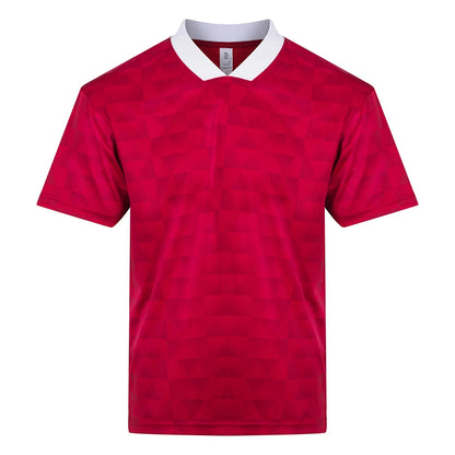 Red-White - Front - Just Cool Unisex Adult AWDis Retro Sports Relaxed Fit Jersey