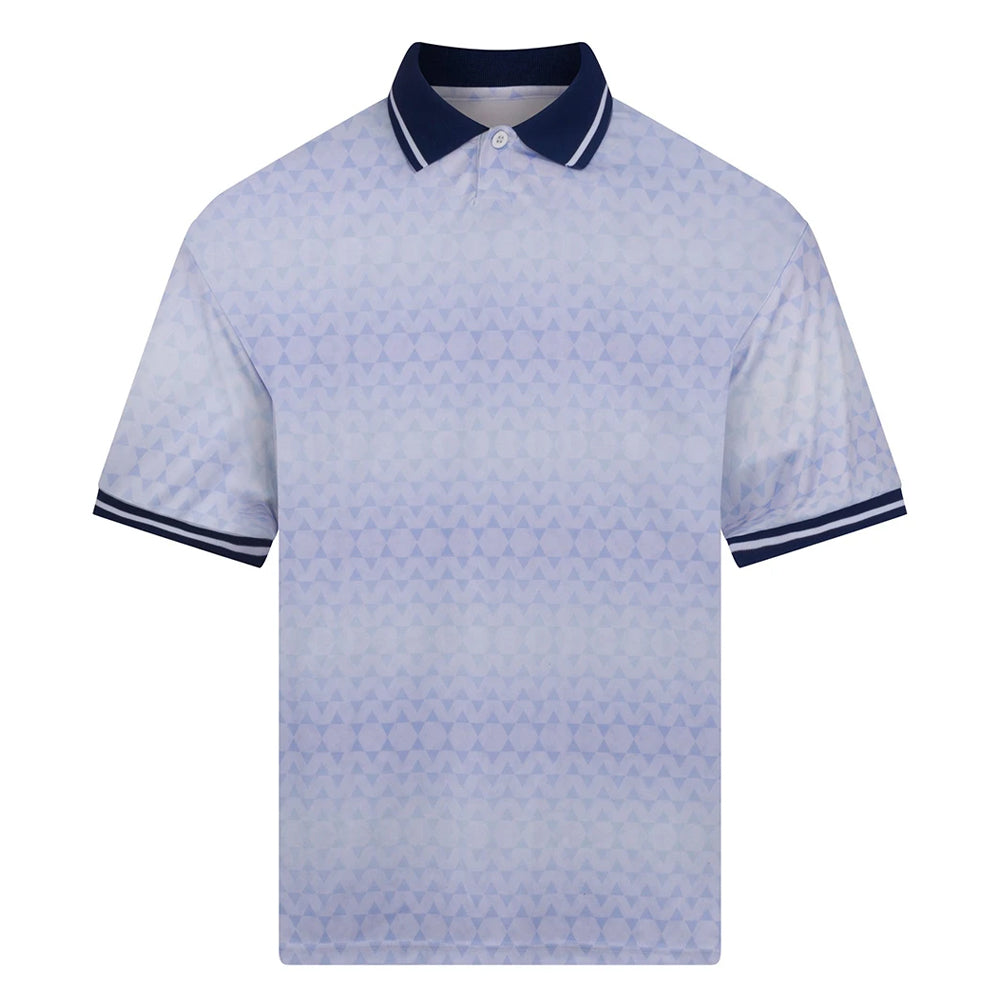 White-Navy - Front - Just Cool Unisex Adult AWDis Retro Sports Relaxed Fit Jersey