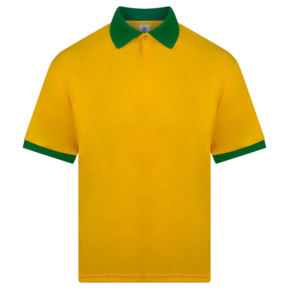 Yellow-Green - Front - Just Cool Unisex Adult AWDis Retro Sports Relaxed Fit Jersey