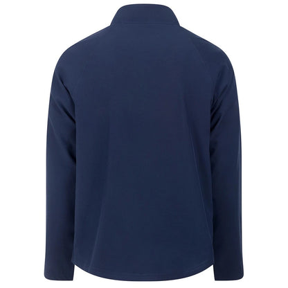 Navy - Back - Tombo Unisex Adult Technical Quarter Zip Track Top
