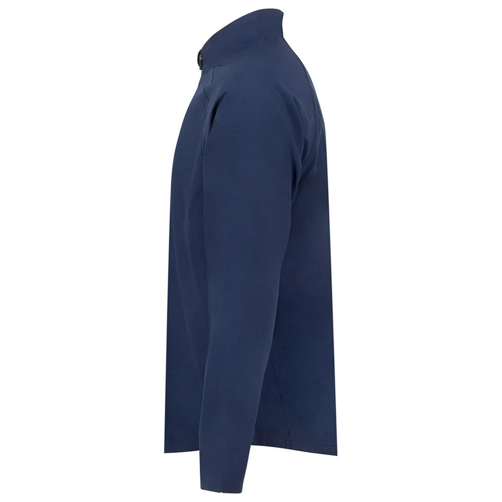 Navy - Side - Tombo Unisex Adult Technical Quarter Zip Track Top