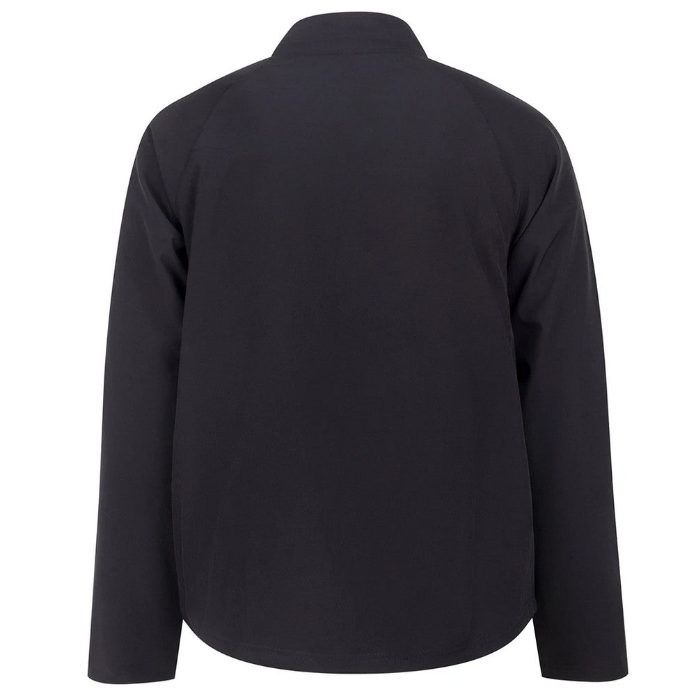Black - Back - Tombo Unisex Adult Technical Quarter Zip Track Top