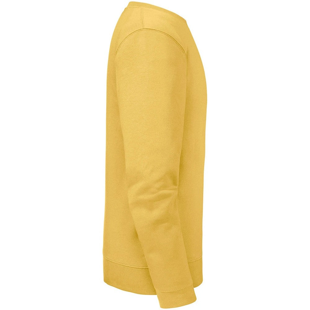 Mustard - Side - Russell Mens Authentic Plain Sweatshirt