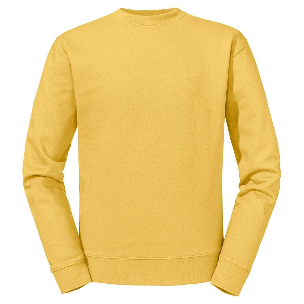 Mustard - Front - Russell Mens Authentic Plain Sweatshirt