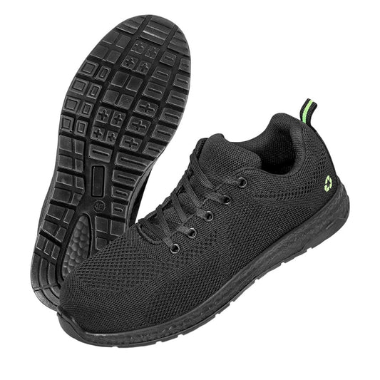 Black - Front - Result Recycled Unisex Adult Safety Trainers