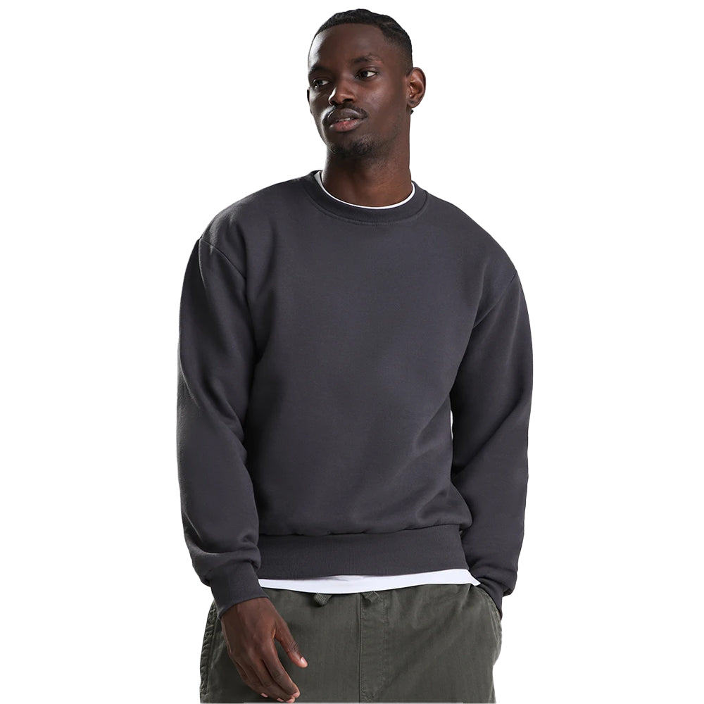 Solid Charcoal - Side - Awdis Mens Vision Heavyweight Sweatshirt