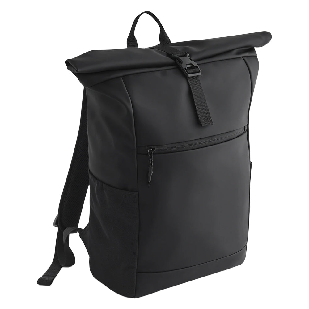 Black - Front - Bagbase Athlux Roll Top 20L Backpack