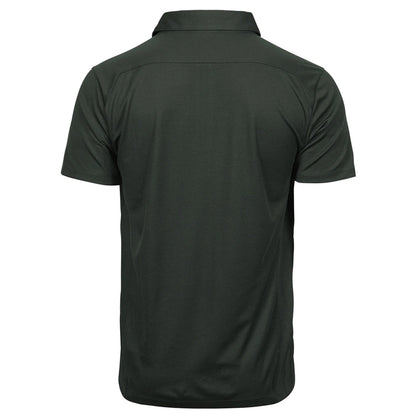 Dark Green - Back - Tee Jays Mens Luxury Sport Polo Shirt