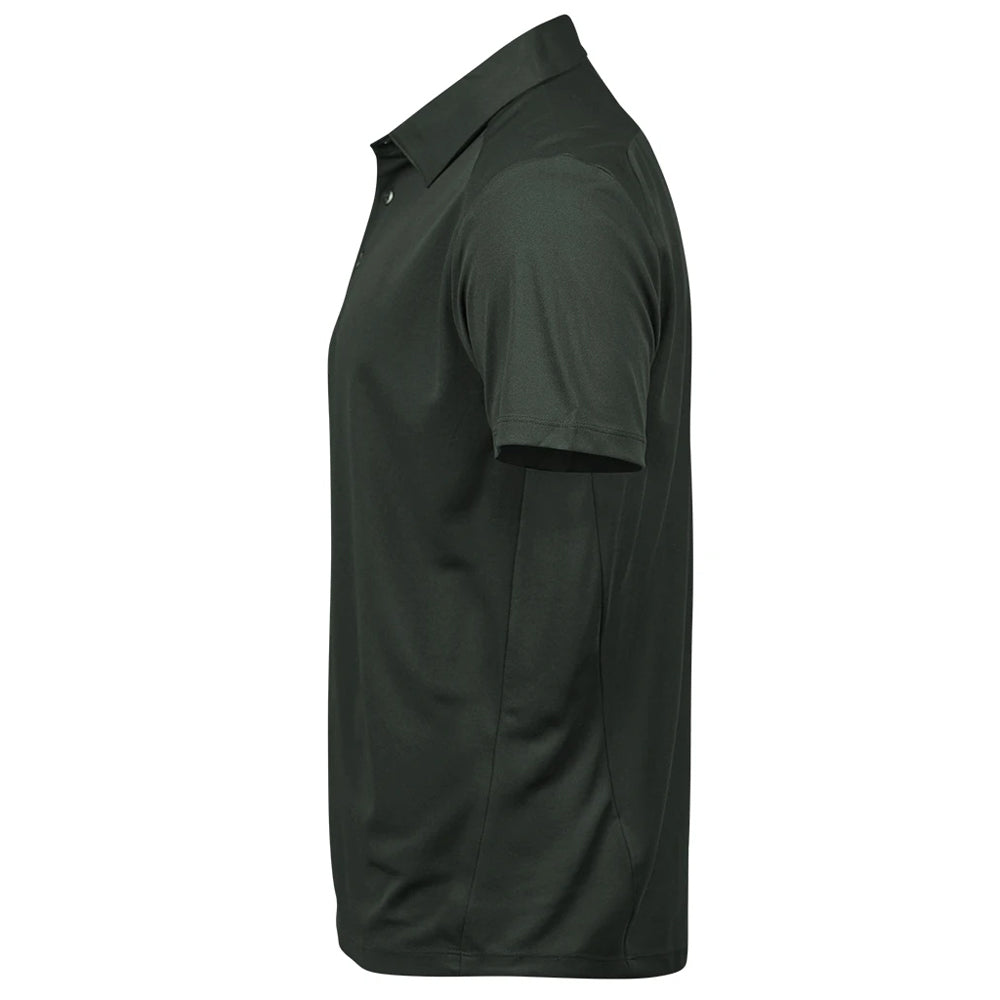 Dark Green - Side - Tee Jays Mens Luxury Sport Polo Shirt
