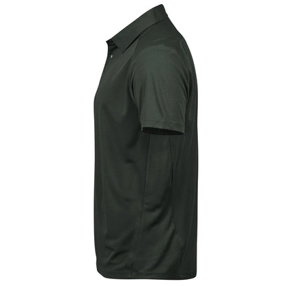 Dark Green - Side - Tee Jays Mens Luxury Sport Polo Shirt