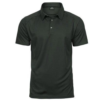 Dark Green - Front - Tee Jays Mens Luxury Sport Polo Shirt
