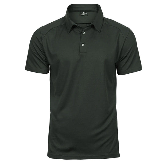 Dark Green - Front - Tee Jays Mens Luxury Sport Polo Shirt