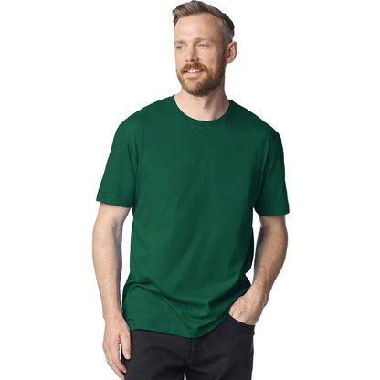 Fan Dark Green - Back - Gildan Mens Softstyle T-Shirt