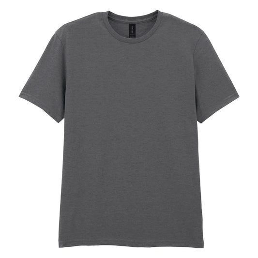Charcoal - Front - Gildan Mens Softstyle T-Shirt