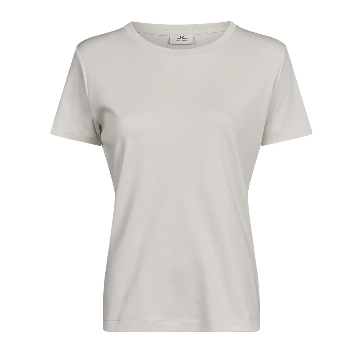 Cement - Front - Tee Jays Womens-Ladies Pima Cotton T-Shirt