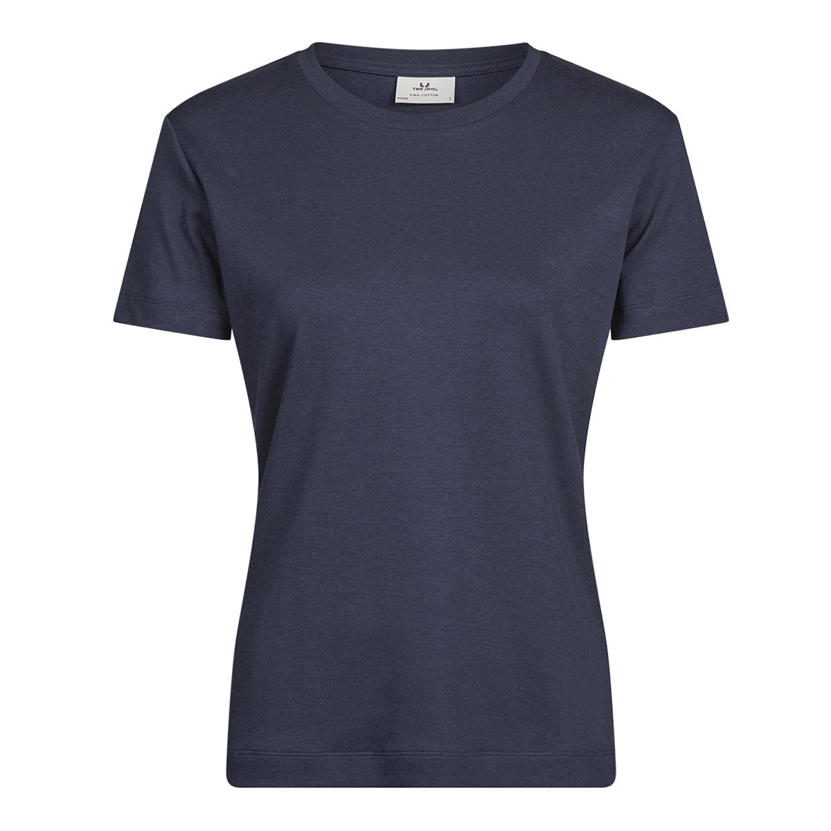 Navy - Front - Tee Jays Womens-Ladies Pima Cotton T-Shirt