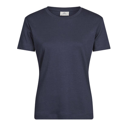 Navy - Front - Tee Jays Womens-Ladies Pima Cotton T-Shirt