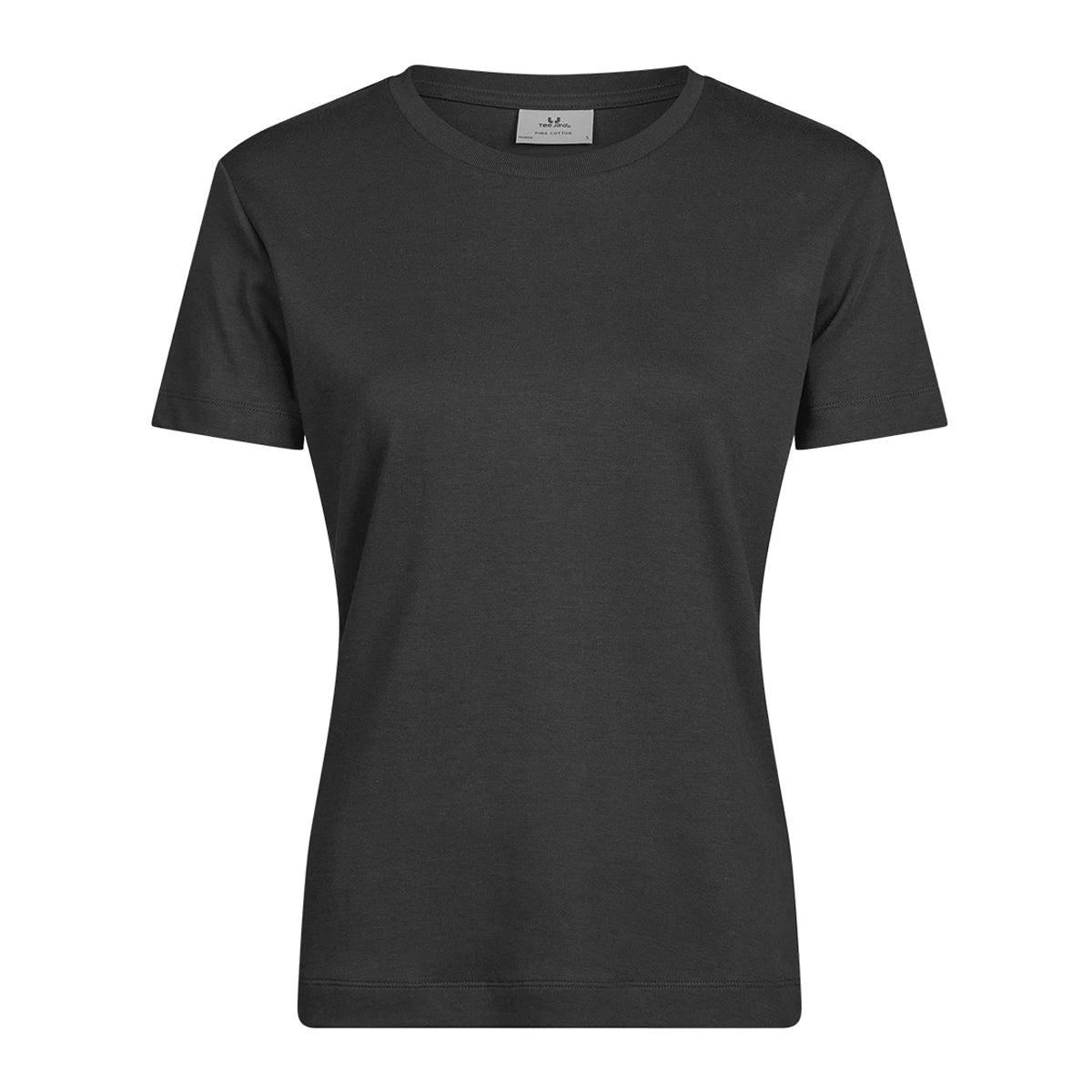 Black - Front - Tee Jays Womens-Ladies Pima Cotton T-Shirt