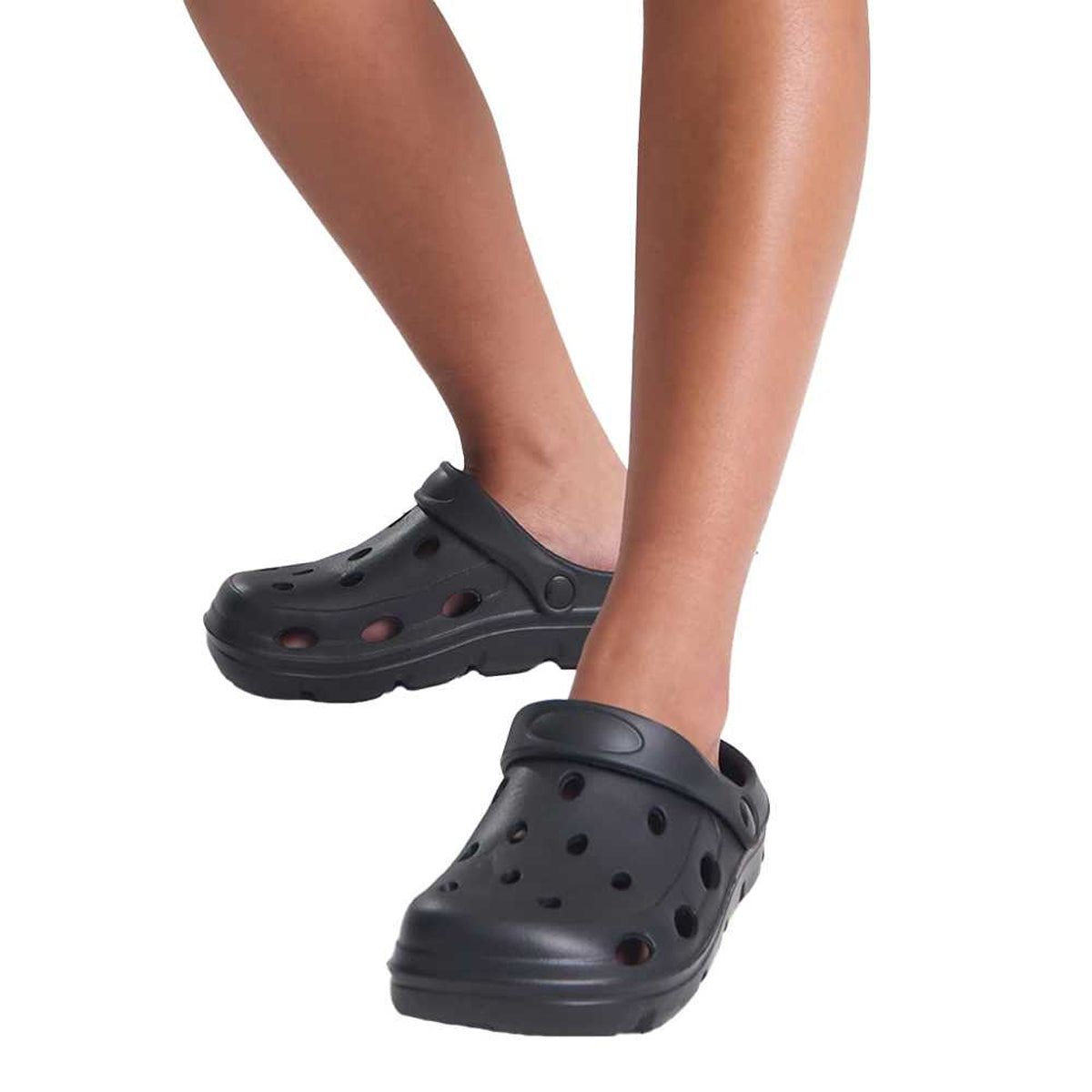 Jet Black - Lifestyle - Awdis Unisex Adult Cool Plain Aeroready Clogs