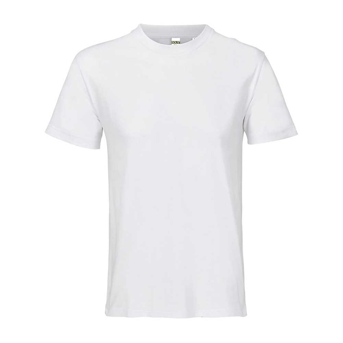 White - Front - SOLS Unisex Adult Cliff Cotton T-Shirt