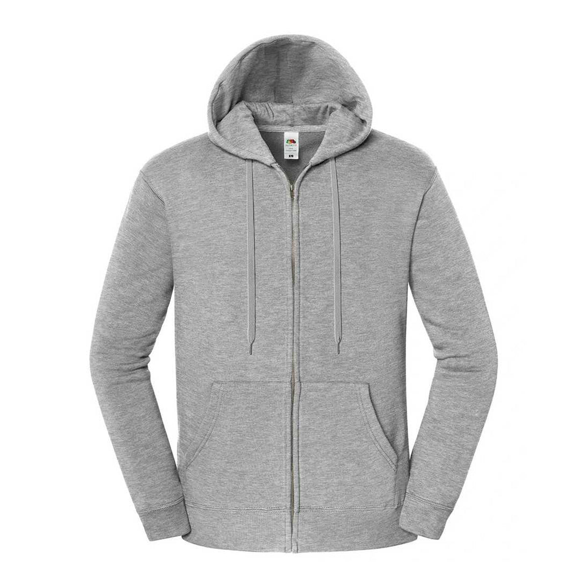 Athletic Heather - Front - Fruit of the Loom Mens Iconic Premium Full Zip Hoodie