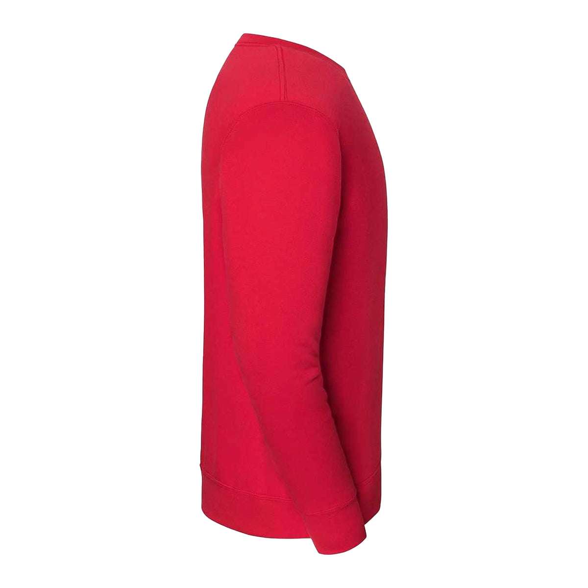 Red - Side - Fruit of the Loom Mens Iconic Premium Set-in Sweatshirt