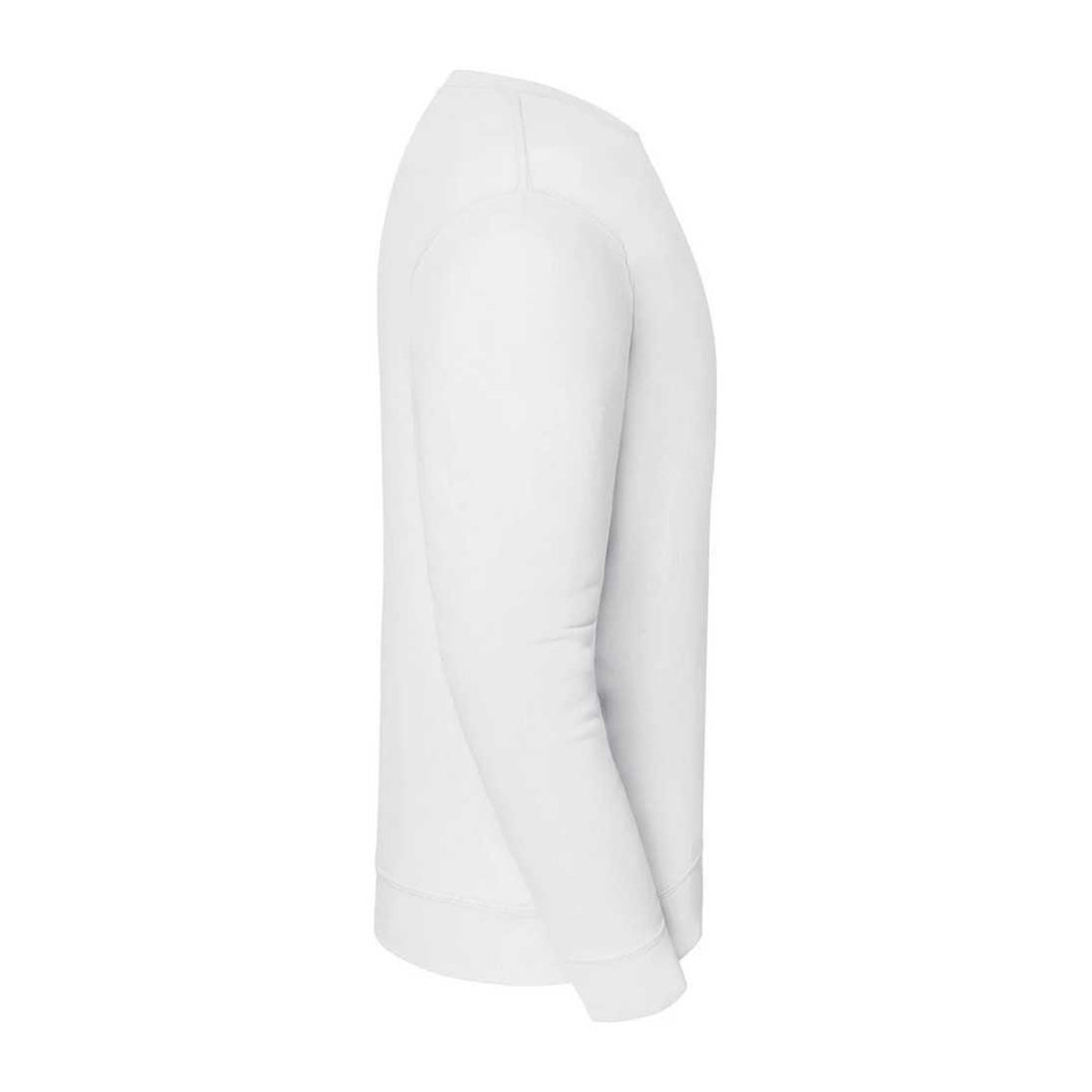 White - Side - Fruit of the Loom Mens Iconic Premium Set-in Sweatshirt