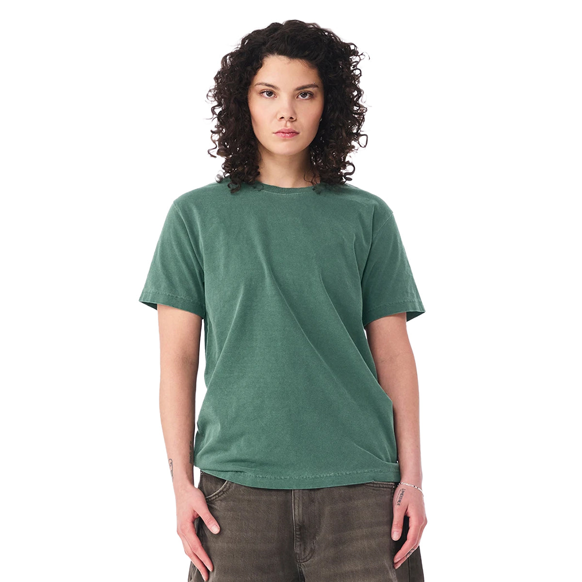 Washed Pine - Side - Bella + Canvas Unisex Adult Washed Canvas Heavyweight T-Shirt