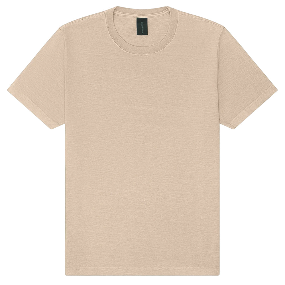Khaki Brown - Front - Bella + Canvas Unisex Adult Washed Canvas Heavyweight T-Shirt