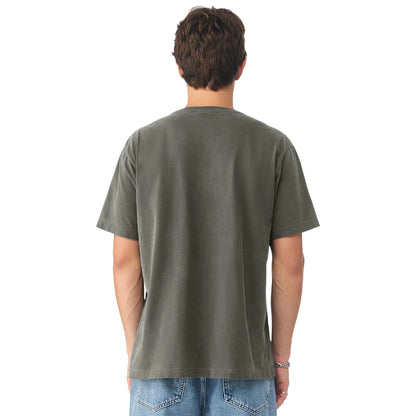 Washed Charcoal - Lifestyle - Bella + Canvas Unisex Adult Washed Canvas Heavyweight T-Shirt