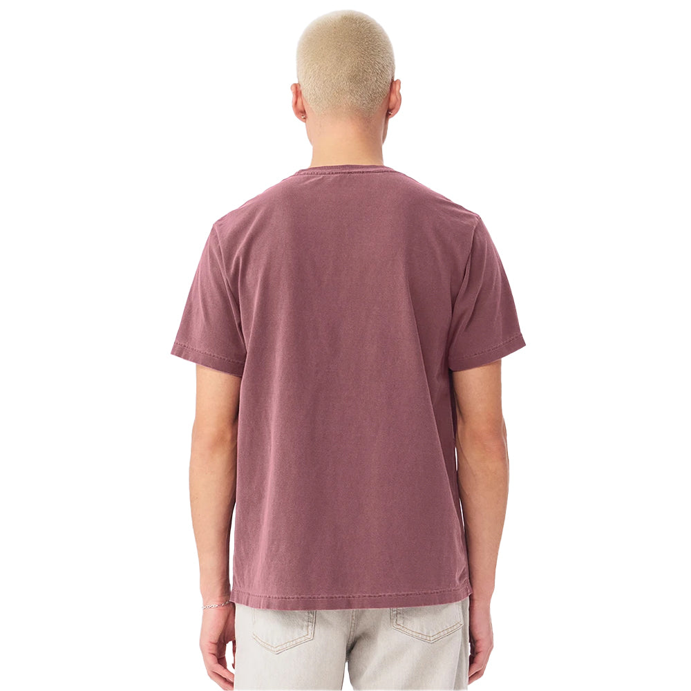 Washed Maroon - Lifestyle - Bella + Canvas Unisex Adult Washed Canvas Heavyweight T-Shirt