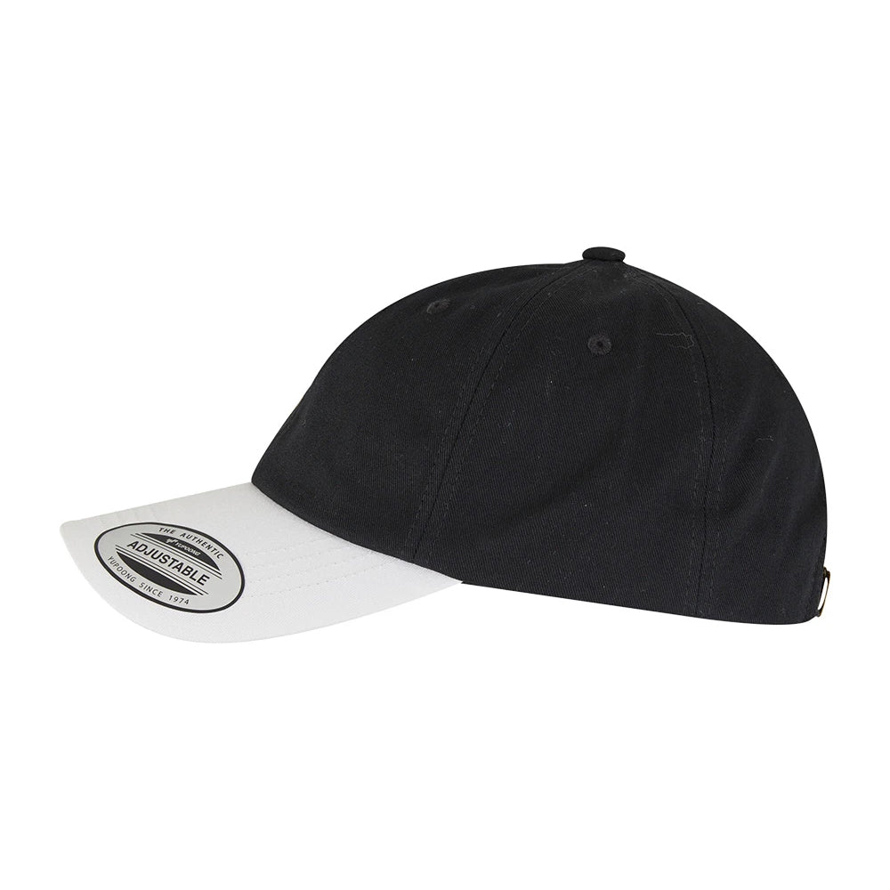 Black-White - Side - Flexfit Yupoong Two Tone Low Profile Classic Baseball Cap