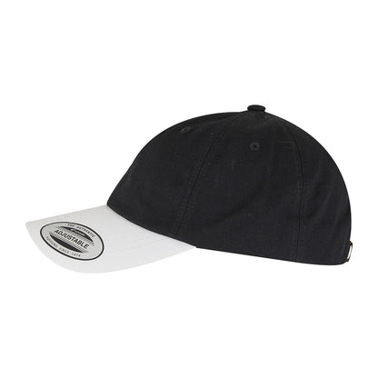 Black-White - Side - Flexfit Yupoong Two Tone Low Profile Classic Baseball Cap