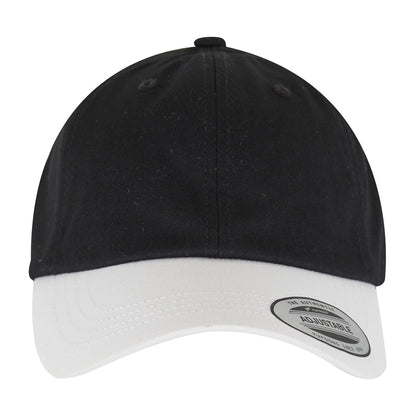 Black-White - Pack Shot - Flexfit Yupoong Two Tone Low Profile Classic Baseball Cap