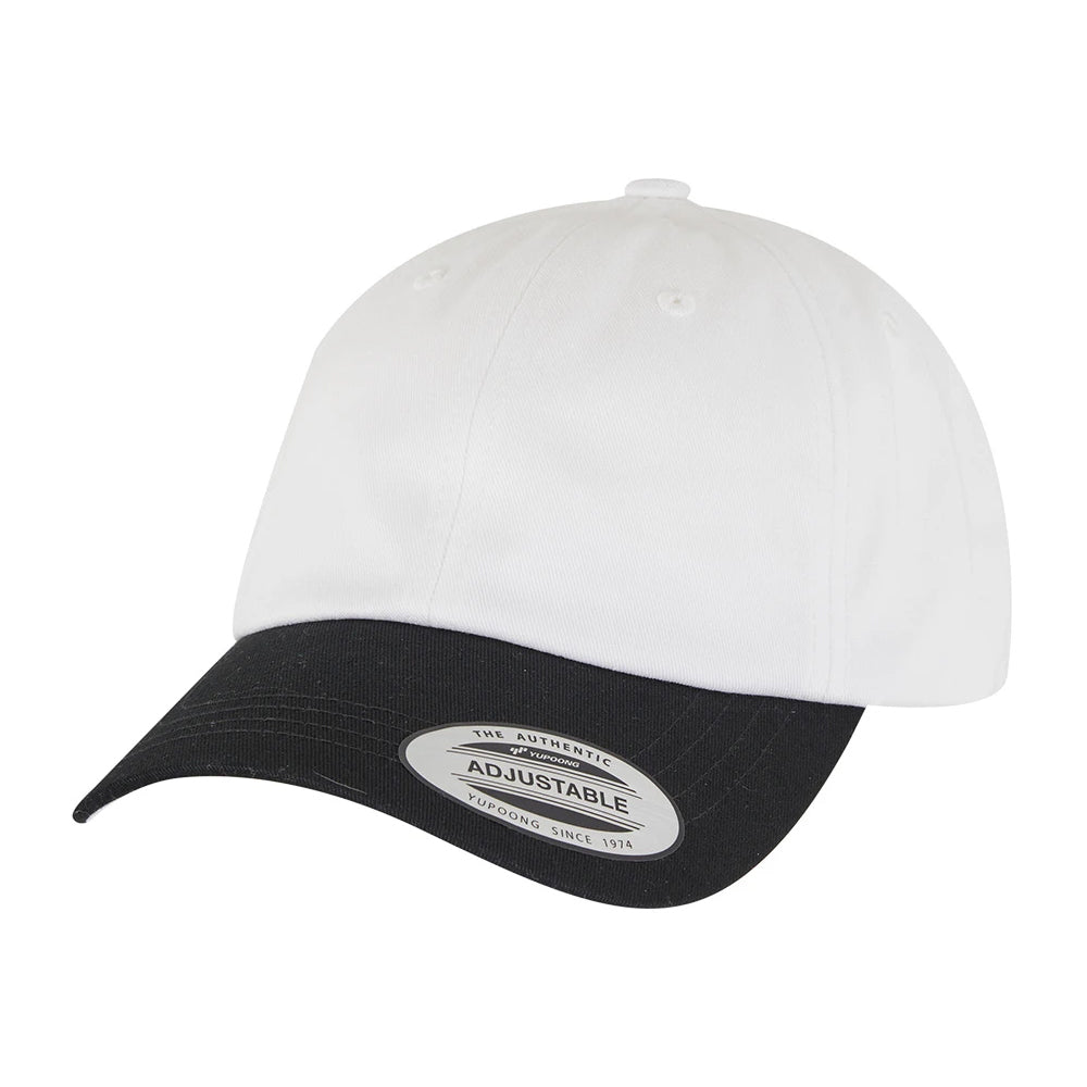 White-Black - Front - Flexfit Yupoong Two Tone Low Profile Classic Baseball Cap