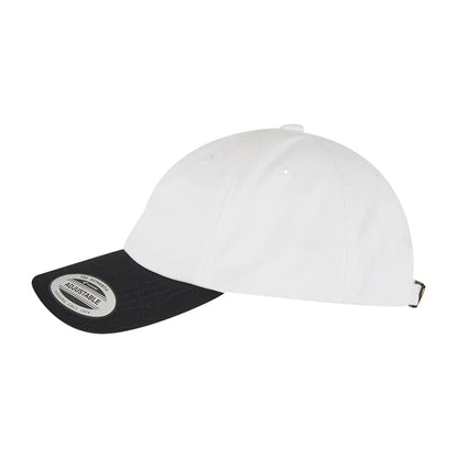 White-Black - Side - Flexfit Yupoong Two Tone Low Profile Classic Baseball Cap