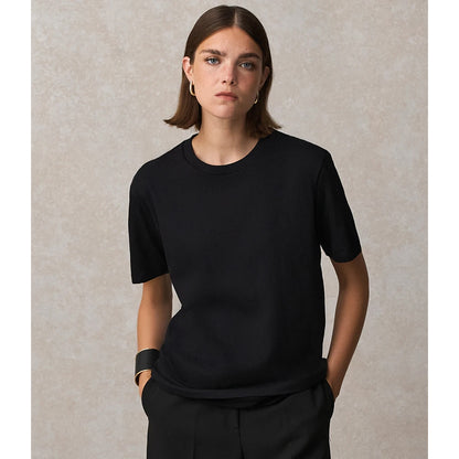 Deep Black - Lifestyle - SOLS Unisex Adult Lyam T-Shirt