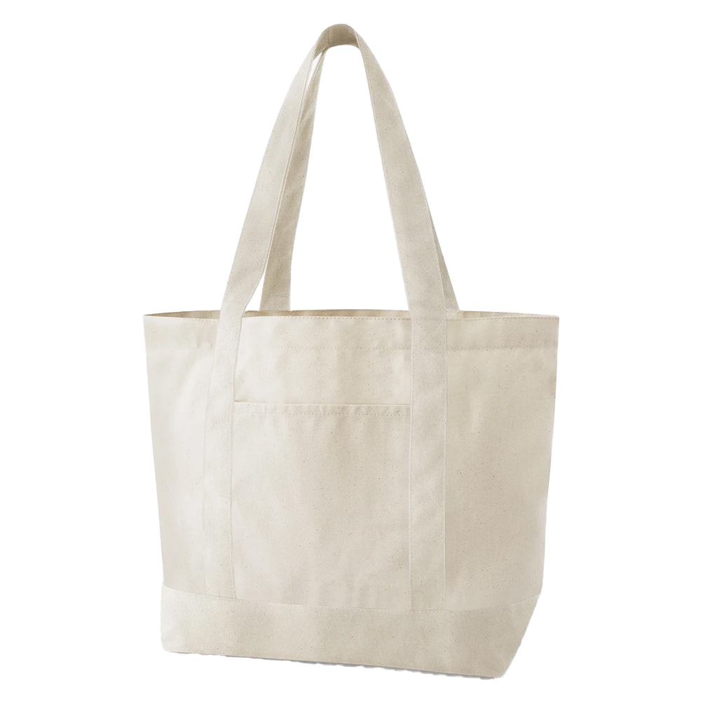 Natural - Back - Westford Mill EarthAware Organic Varsity Tote Bag