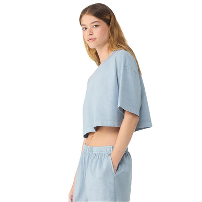 Washed Denim - Lifestyle - Bella + Canvas Womens-Ladies Heavyweight Crop T-Shirt