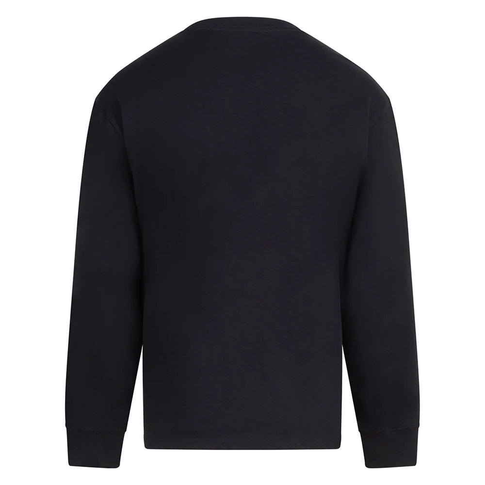 Black - Back - Anthem Mens Headline Heavy Long-Sleeved T-Shirt