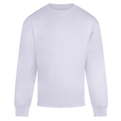 White - Front - Anthem Mens Headline Heavy Long-Sleeved T-Shirt