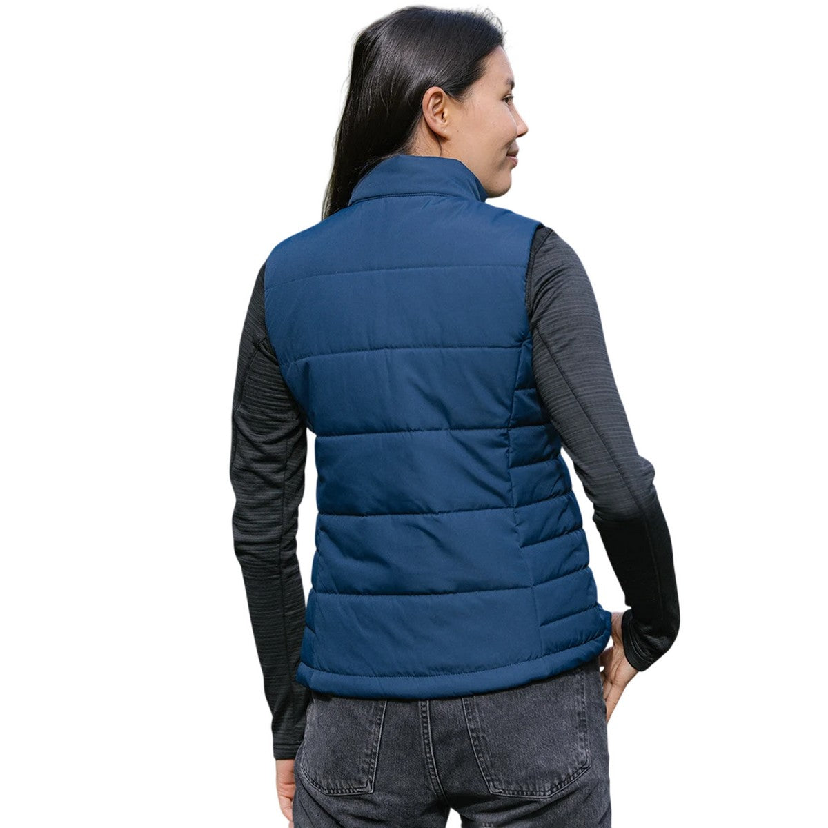 Navy - Back - Stormtech Womens-Ladies Sierra Thermal Gilet