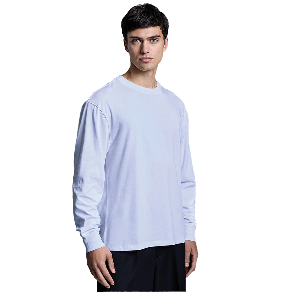 White - Lifestyle - Anthem Mens Headline Heavy Long-Sleeved T-Shirt