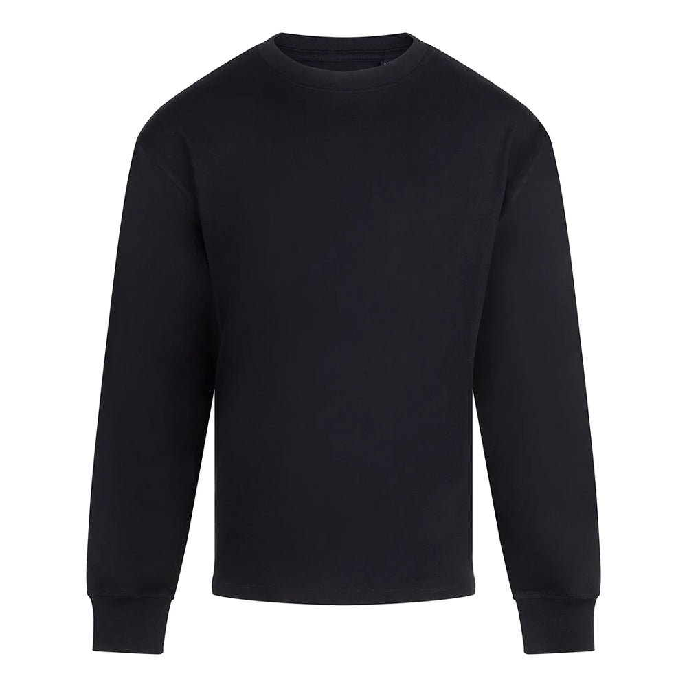 Black - Front - Anthem Mens Headline Heavy Long-Sleeved T-Shirt