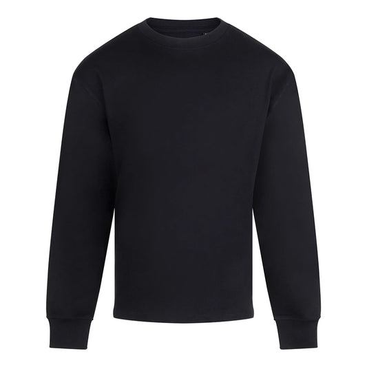 Black - Front - Anthem Mens Headline Heavy Long-Sleeved T-Shirt
