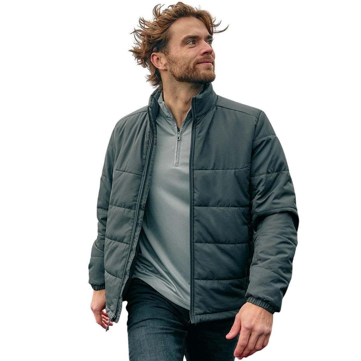 Granite - Back - Stormtech Mens Sierra Thermal Jacket