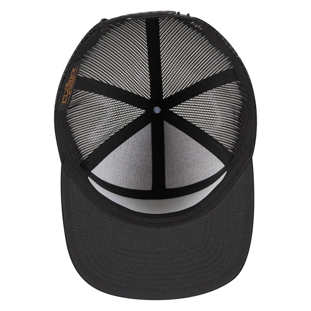 Black - Lifestyle - Flexfit Yupoong 7 Panel Trucker Cap